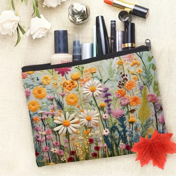 Handbags - NEW Floral Cosmetic Pouch